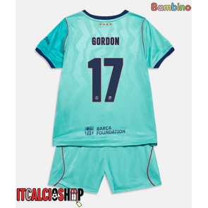 Barcelona Anthony Gordon #17 Terza Maglia Bambino 2026-27 Manica Corta (+ Pantaloni corti)